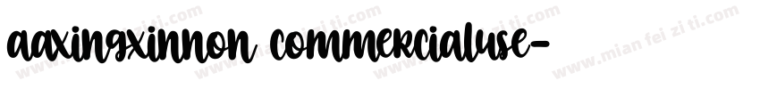 aaxingxinnon commercialuse字体转换